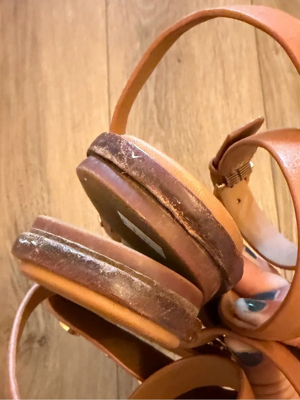 Tory Burch Suki Tan/Brown Leather Sandals SIZE 10